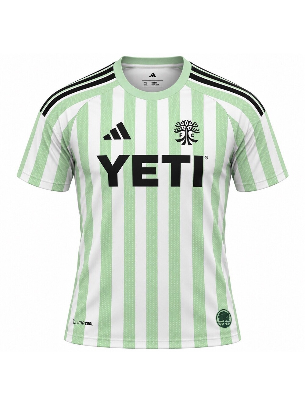 Adidas Austin FC Jersey Men’s XL White Frog Green YETI Soccer NWT JL8506
